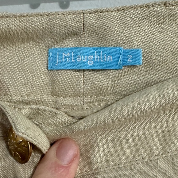 J. McLaughlin Womens Linen Dress Pants Size 2 - Picture 3 of 3